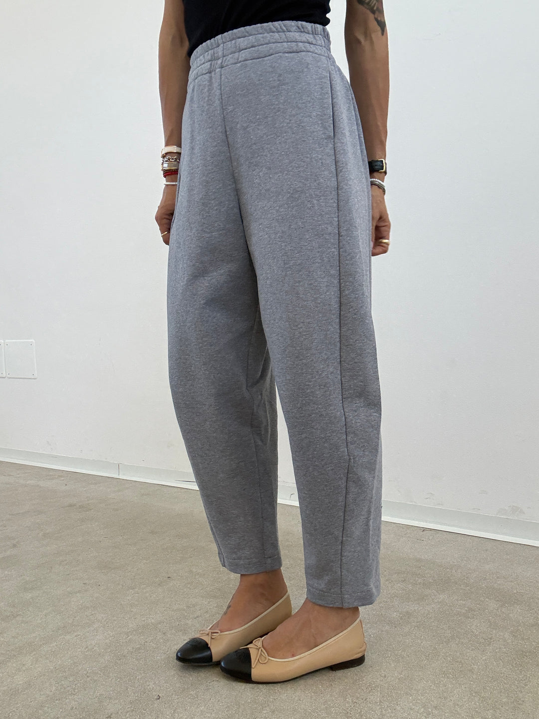 PANTALONE ZELDA FELPA GRIGIO MELANGE