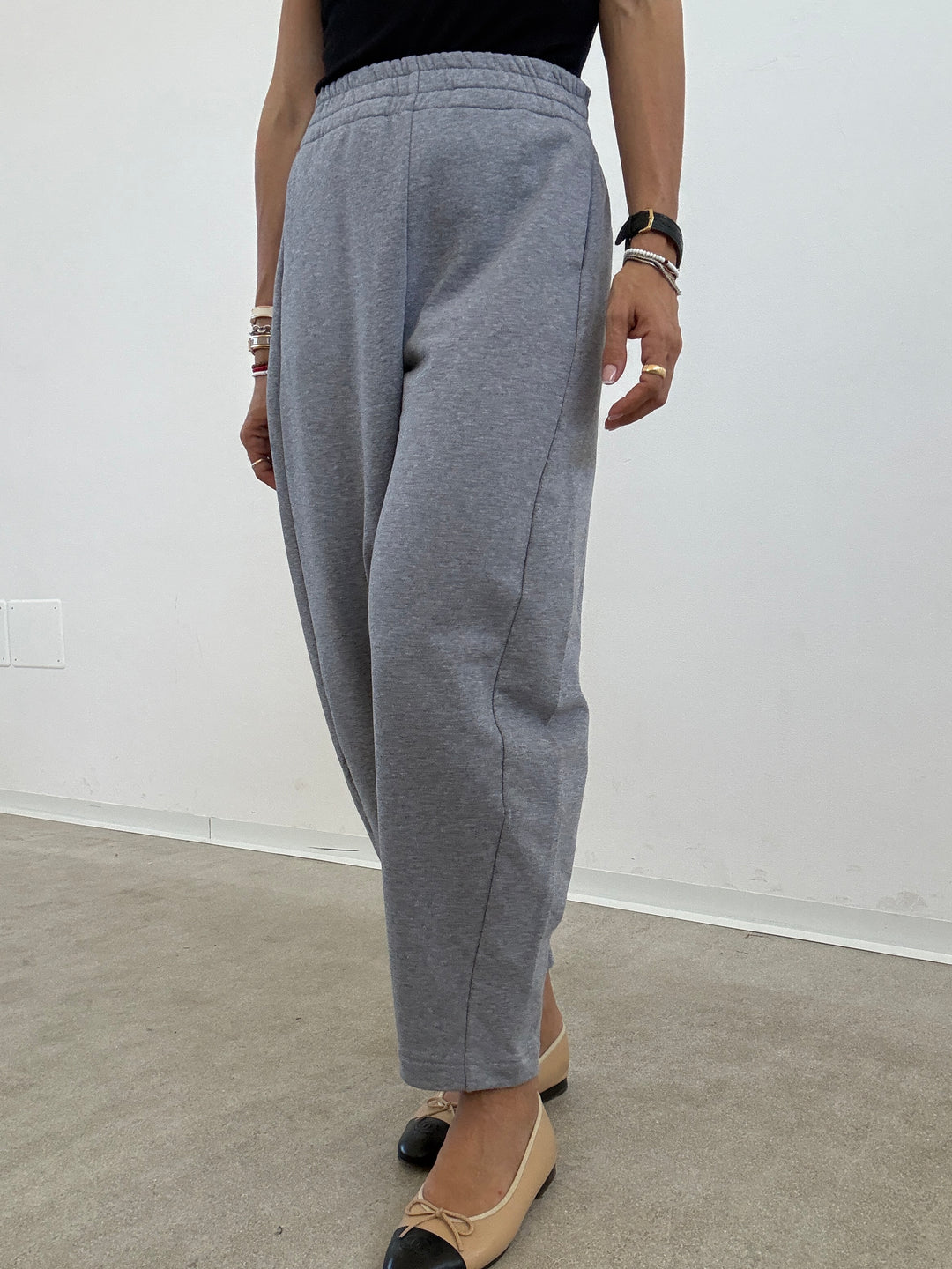 PANTALONE ZELDA FELPA GRIGIO MELANGE