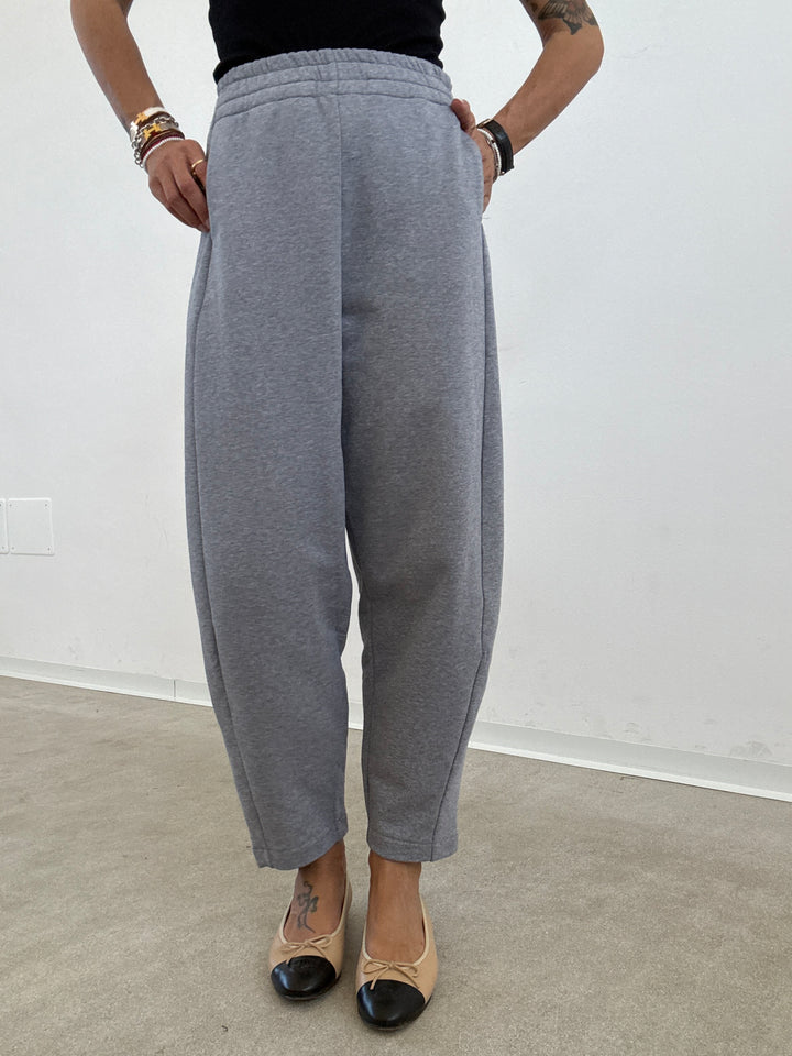 PANTALONE ZELDA FELPA GRIGIO MELANGE