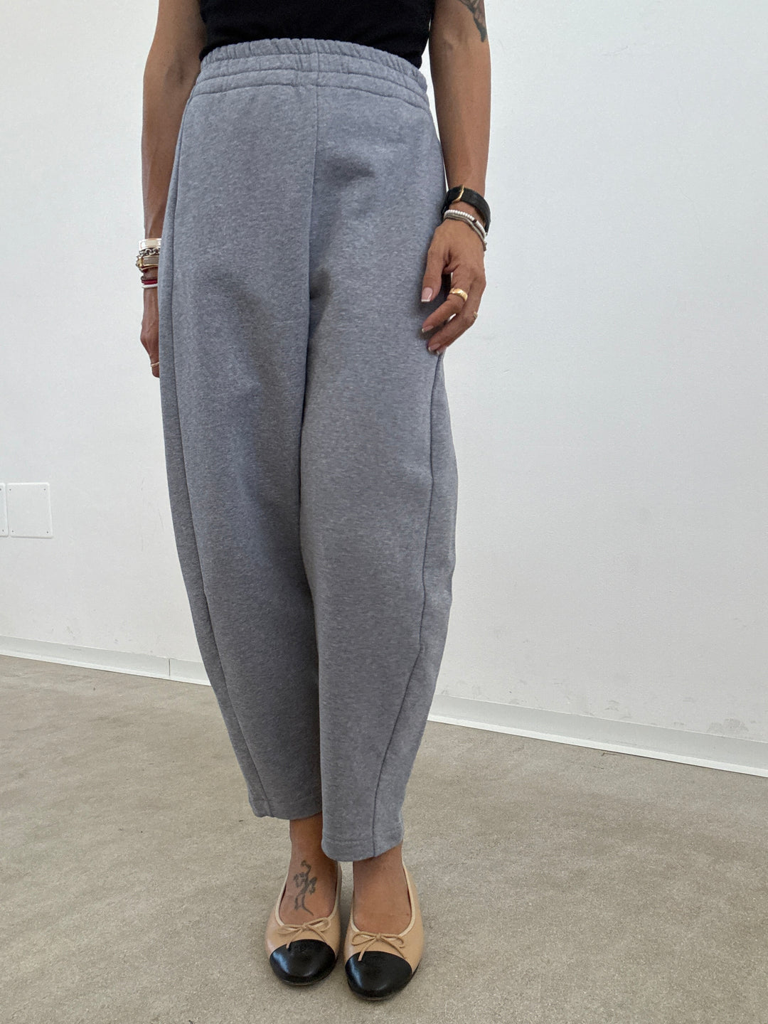 PANTALONE ZELDA FELPA GRIGIO MELANGE