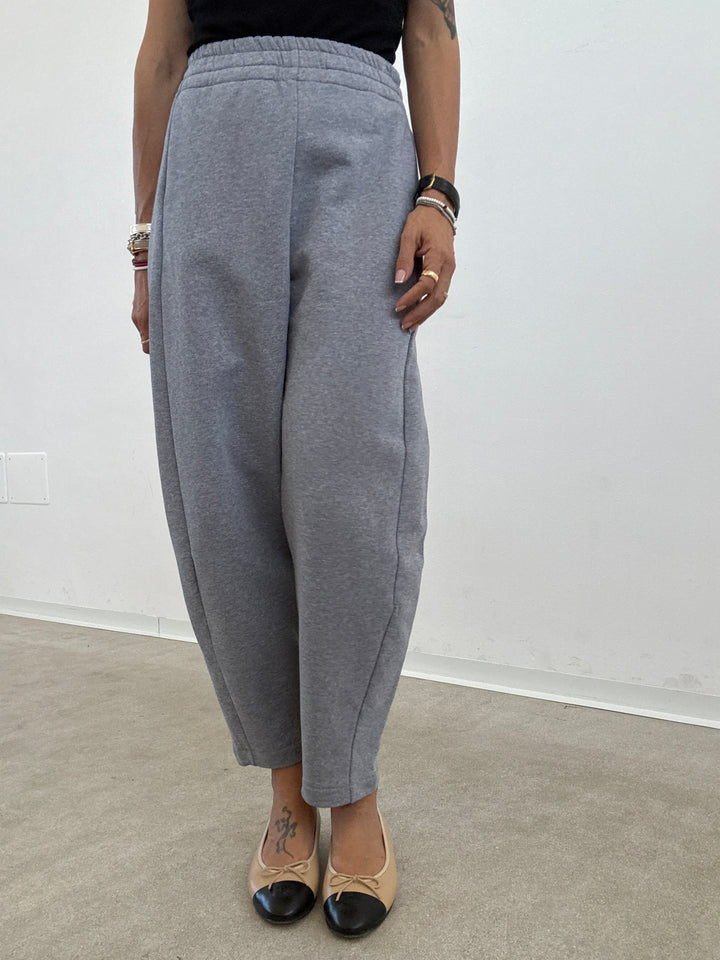 PANTALONE ZELDA FELPA GRIGIO MELANGE
