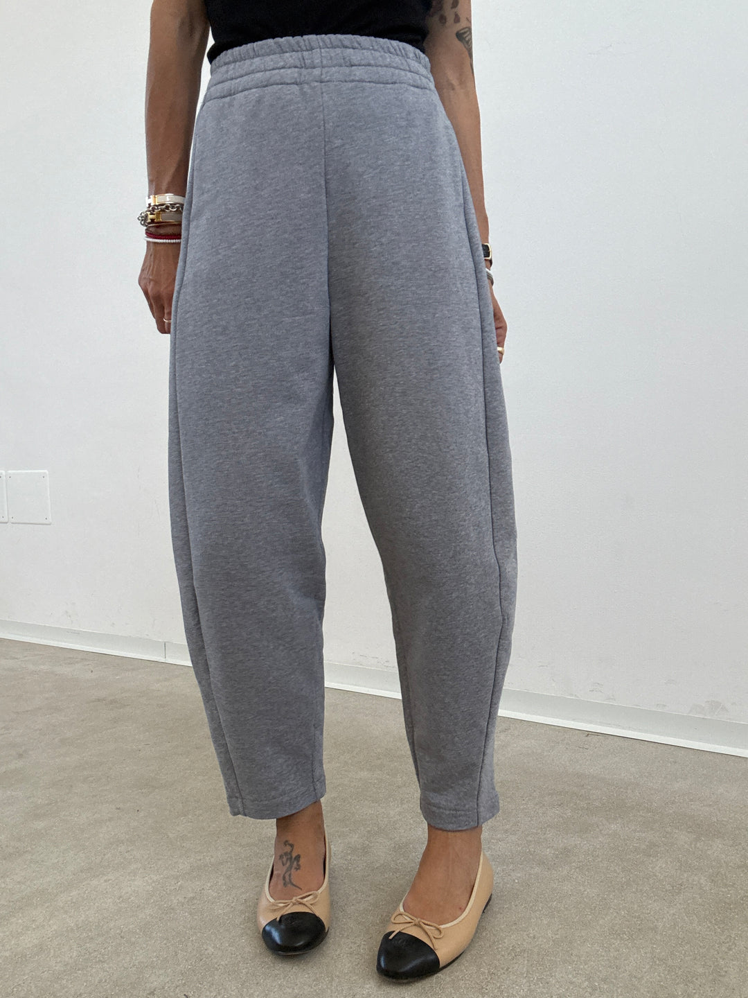 PANTALONE ZELDA FELPA GRIGIO MELANGE