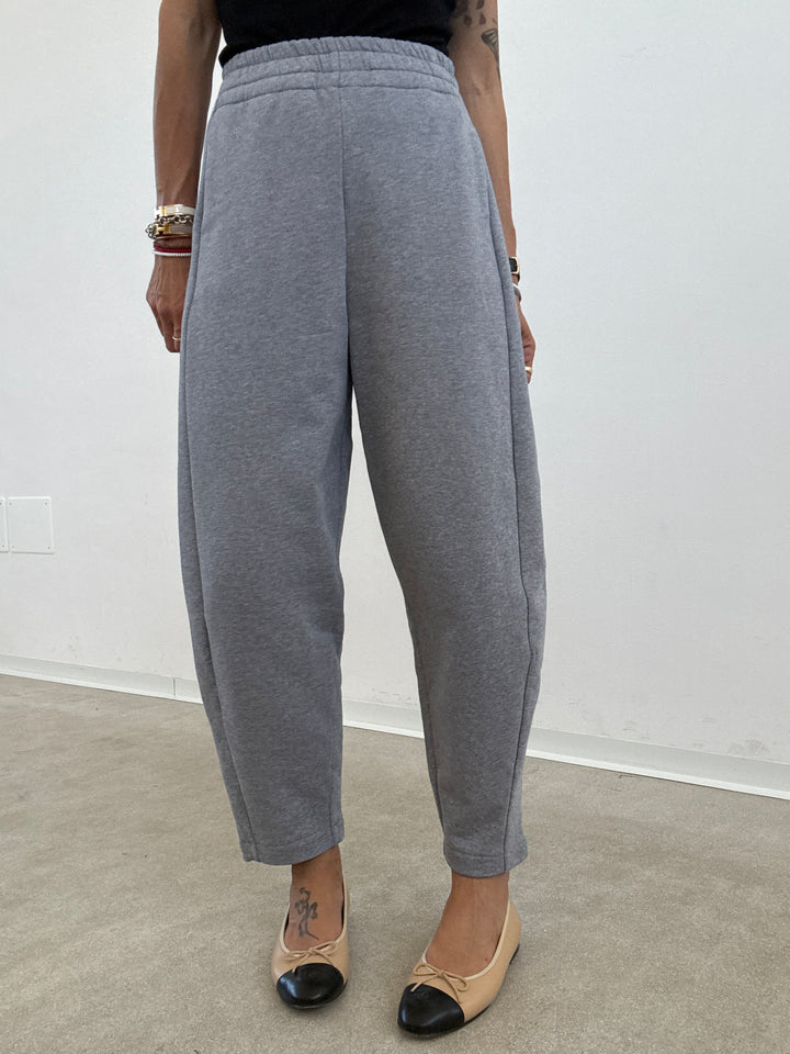 PANTALONE ZELDA FELPA GRIGIO MELANGE