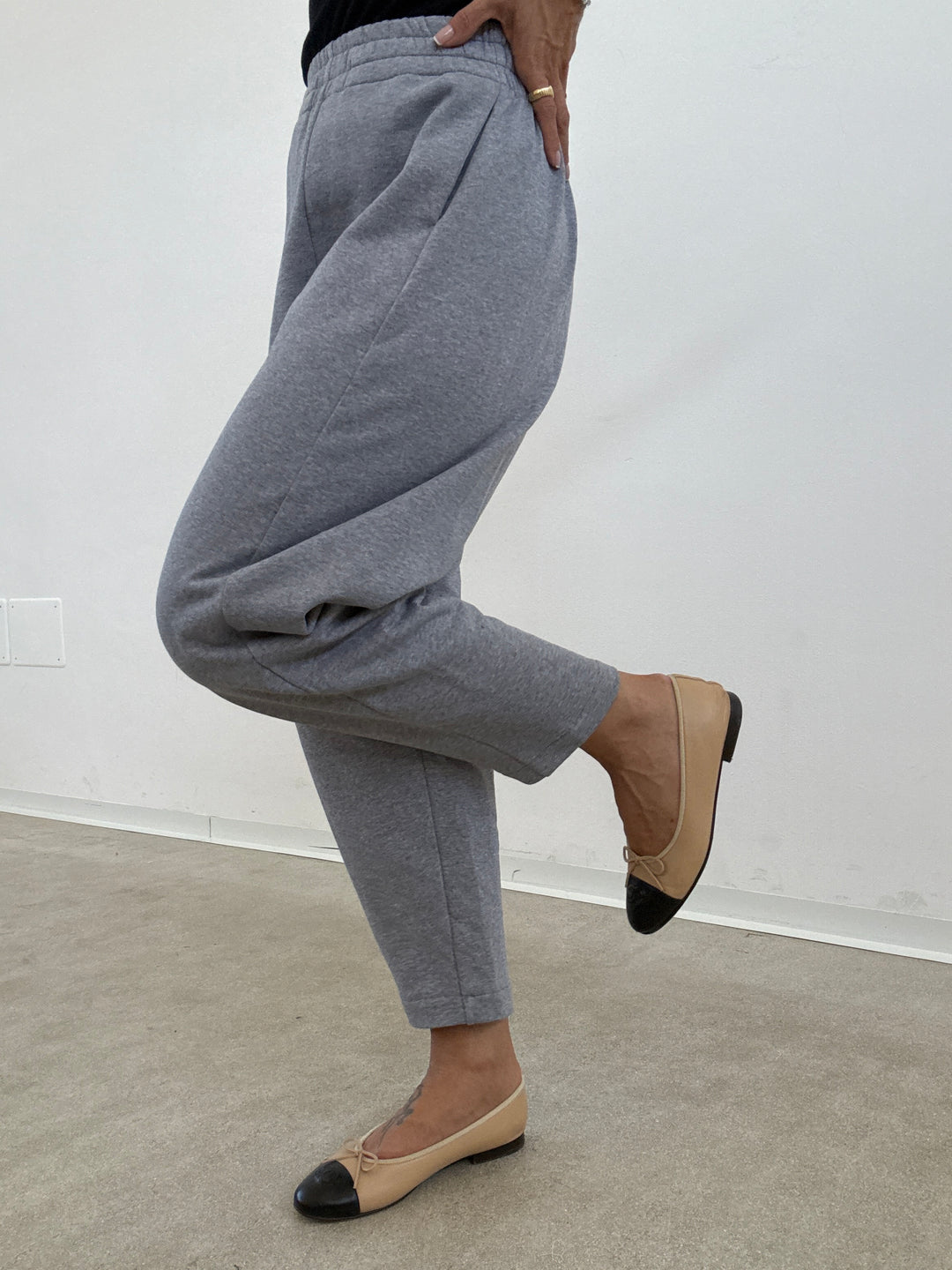 PANTALONE ZELDA FELPA GRIGIO MELANGE