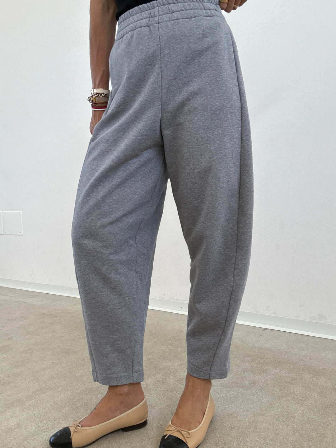 PANTALONE ZELDA FELPA GRIGIO MELANGE