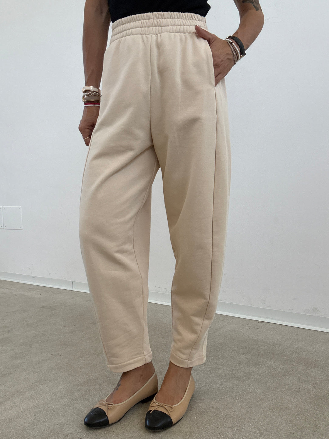 PANTALONE ZELDA FELPA IVORY