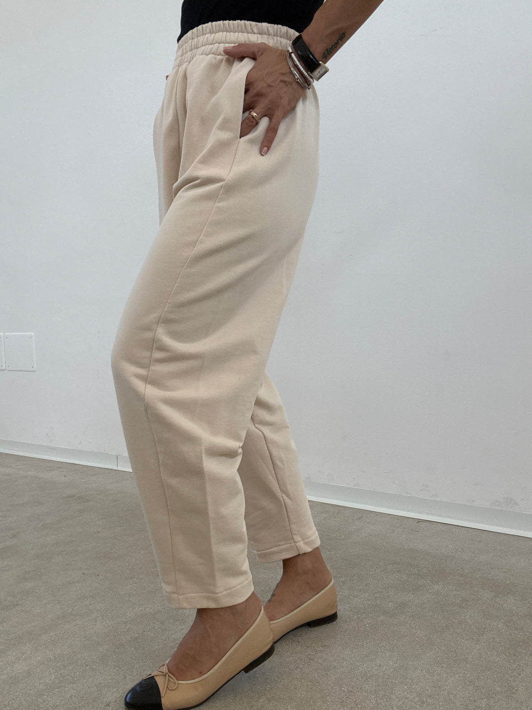 PANTALONE ZELDA FELPA IVORY