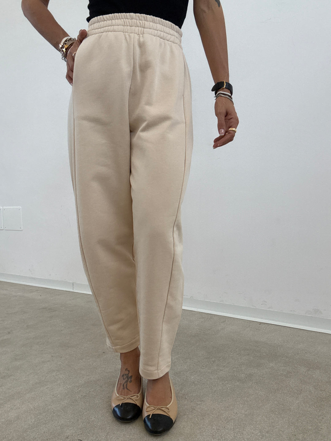 PANTALONE ZELDA FELPA IVORY