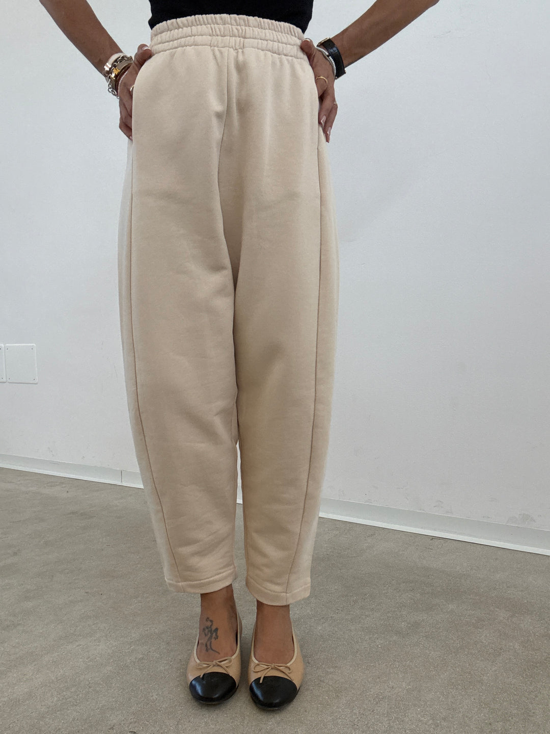PANTALONE ZELDA FELPA IVORY