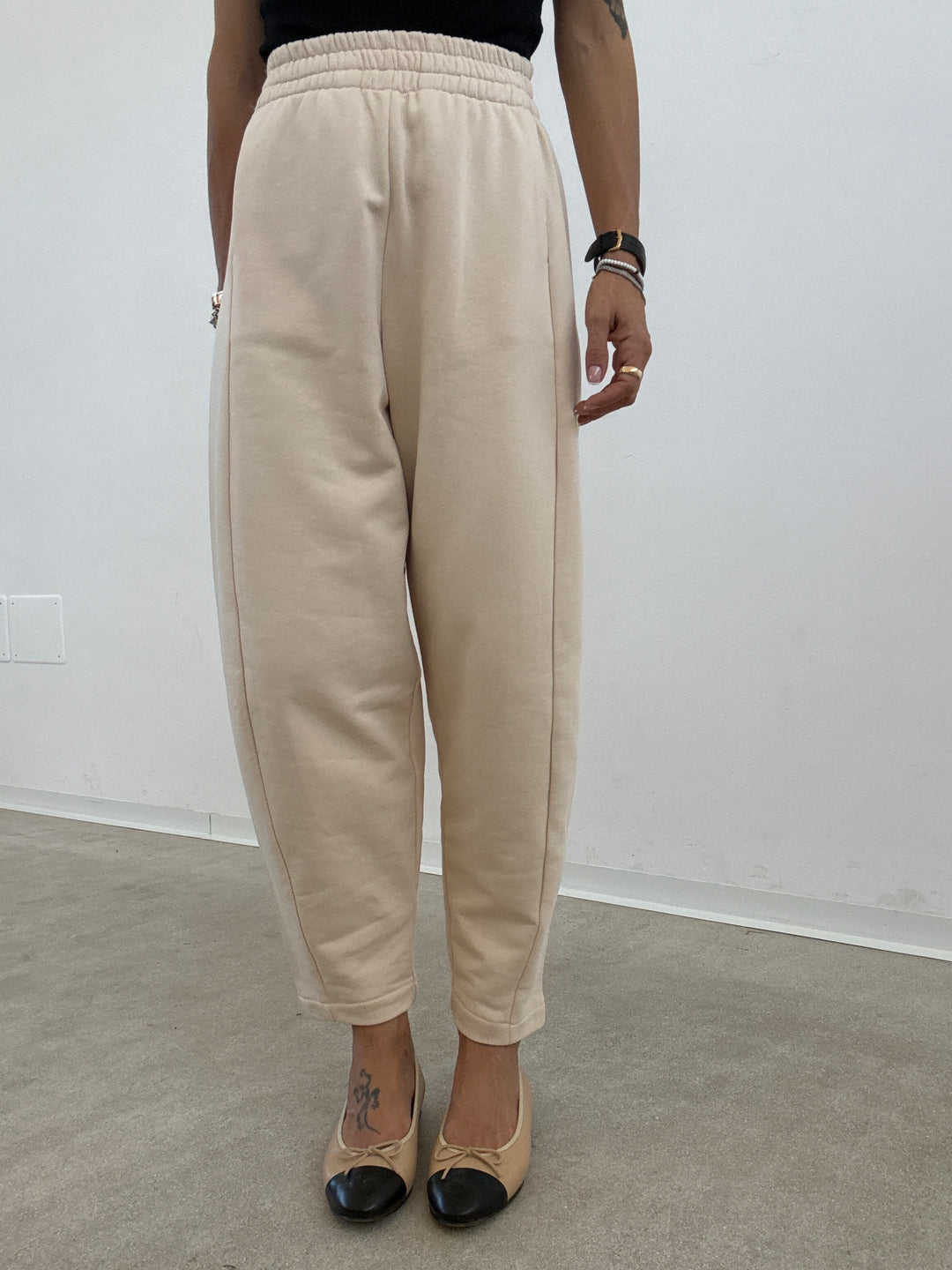 PANTALONE ZELDA FELPA IVORY