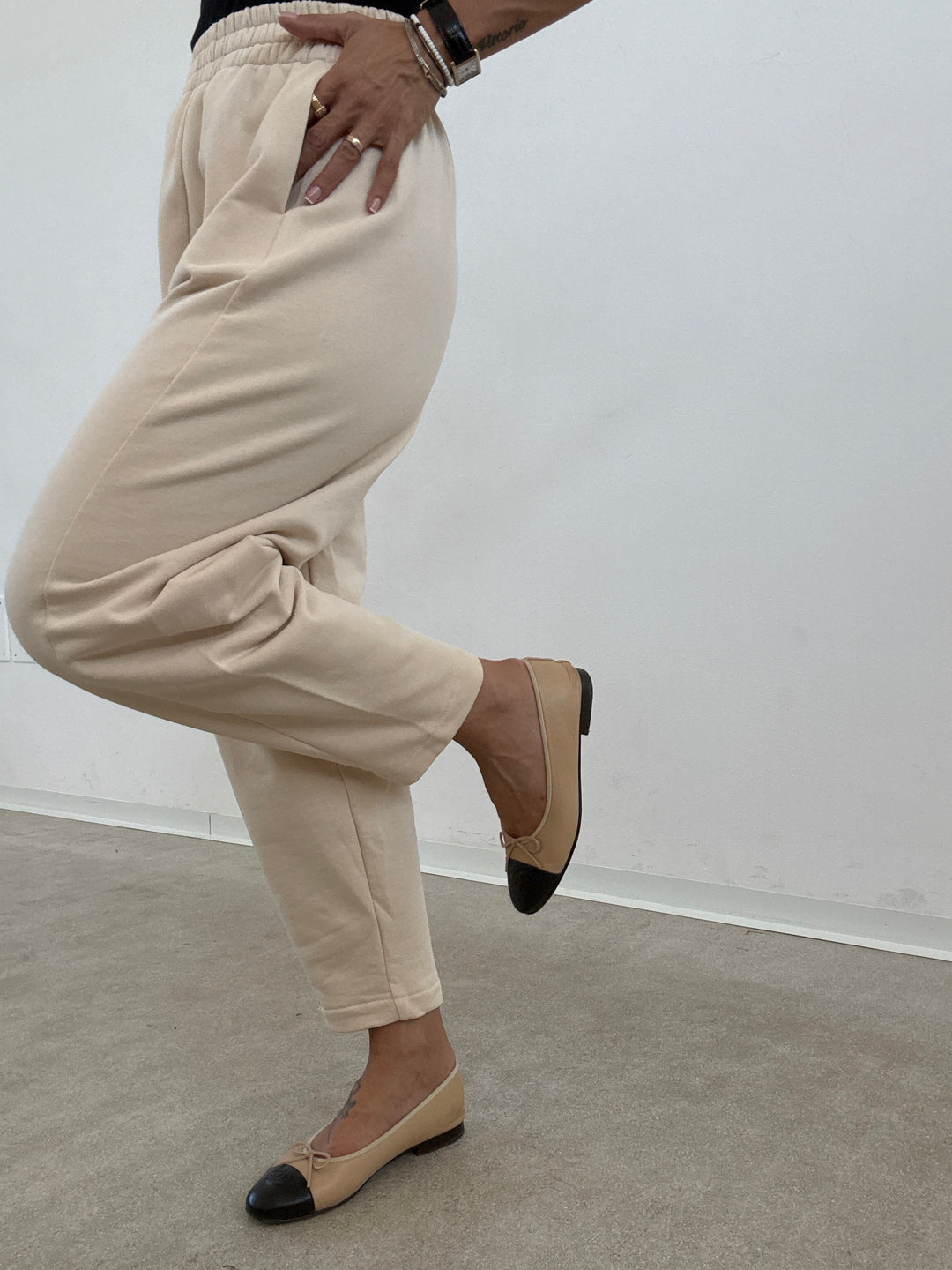 PANTALONE ZELDA FELPA IVORY