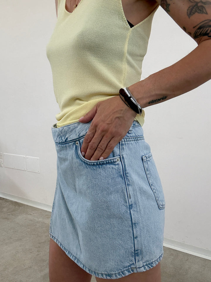 SHORTS GRETA DENIM LIGHTBLUE