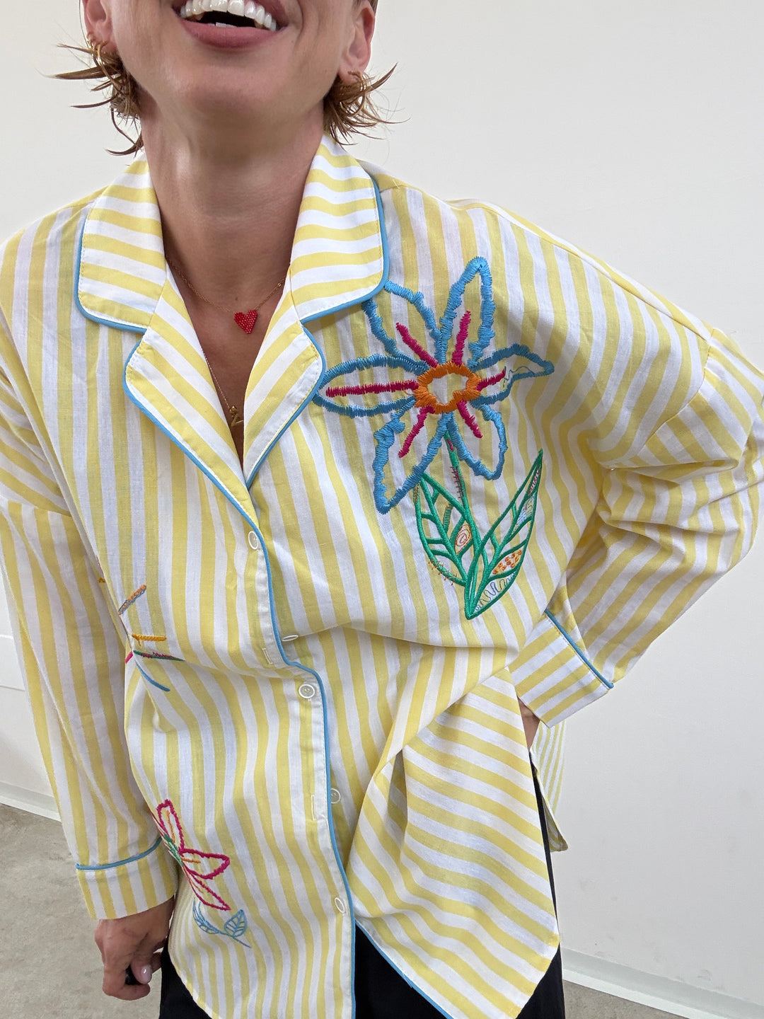 CAMICIA PALOMA RIGHE GIALLE