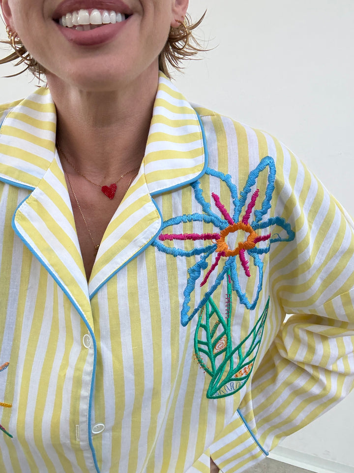 CAMICIA PALOMA RIGHE GIALLE