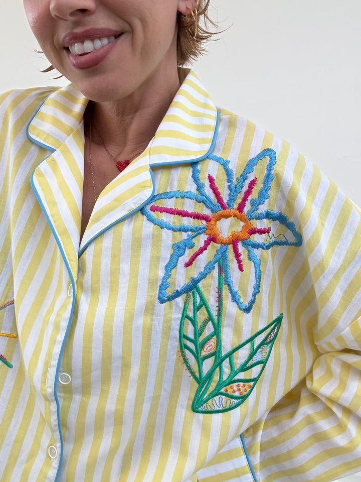 CAMICIA PALOMA RIGHE GIALLE