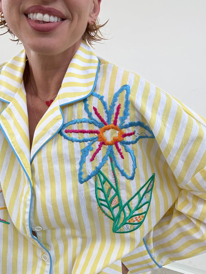 CAMICIA PALOMA RIGHE GIALLE
