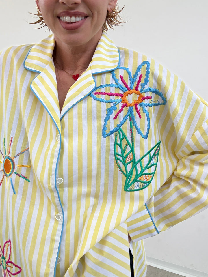 CAMICIA PALOMA RIGHE GIALLE