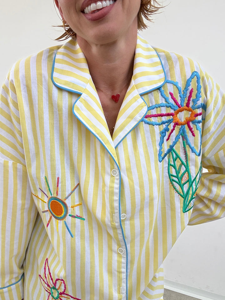 CAMICIA PALOMA RIGHE GIALLE