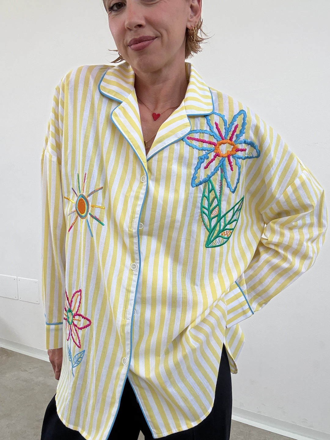 CAMICIA PALOMA RIGHE GIALLE