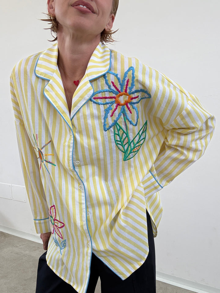 CAMICIA PALOMA RIGHE GIALLE