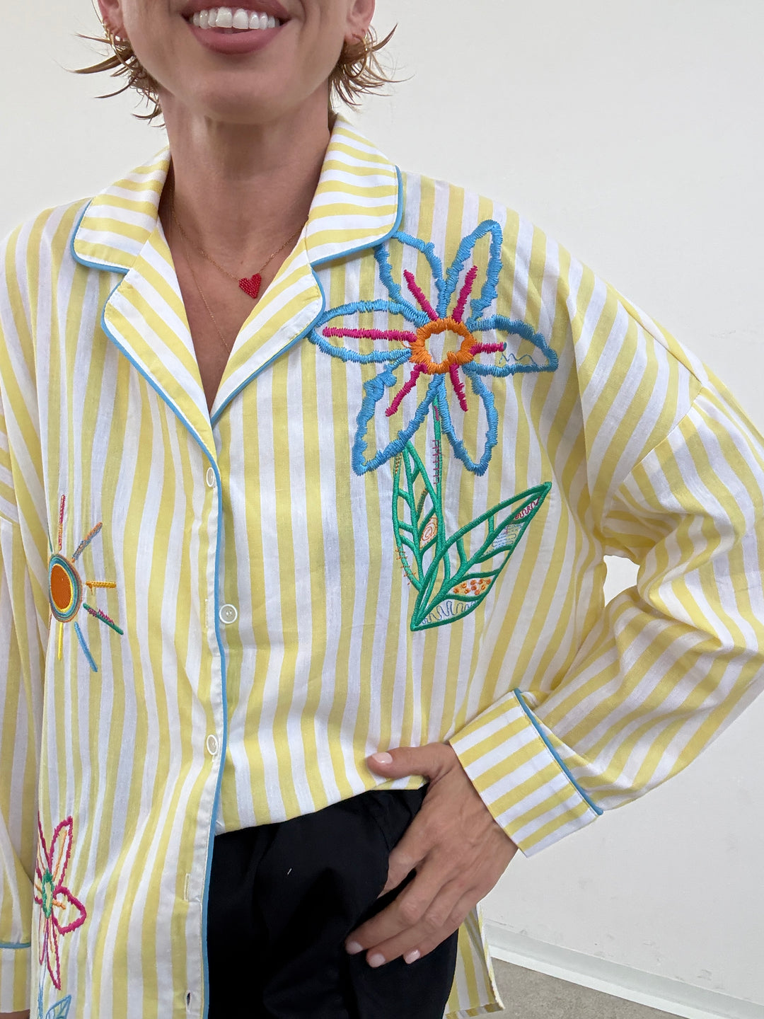 CAMICIA PALOMA RIGHE GIALLE