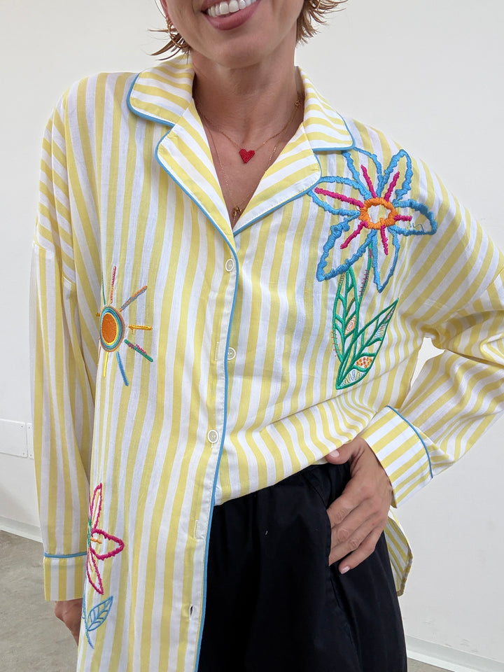 CAMICIA PALOMA RIGHE GIALLE