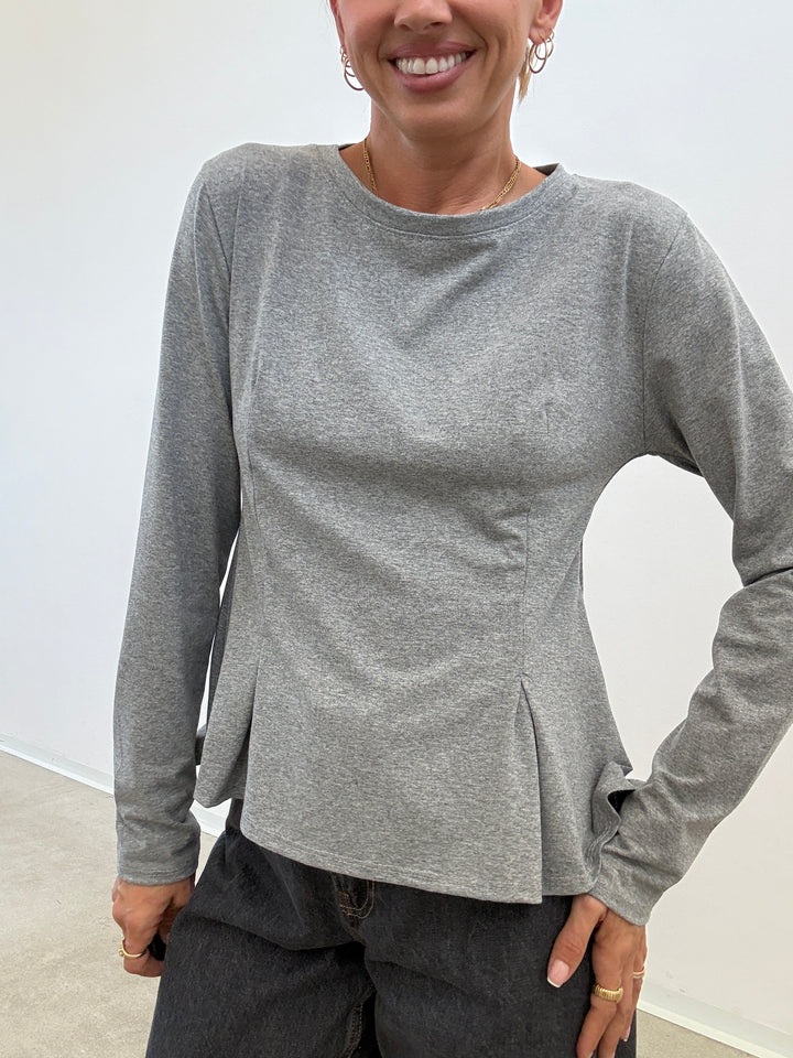 TSHIRT CRIS GRIGIO MELANGE