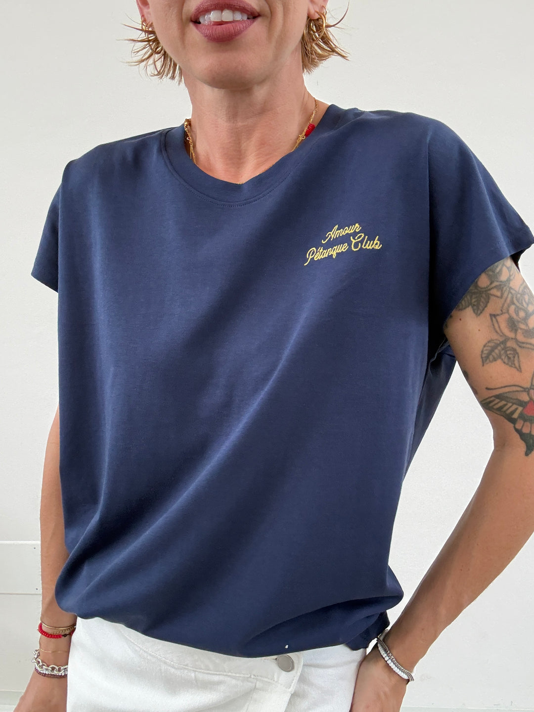 TSHIRT ASTRID PETANQUE BLU