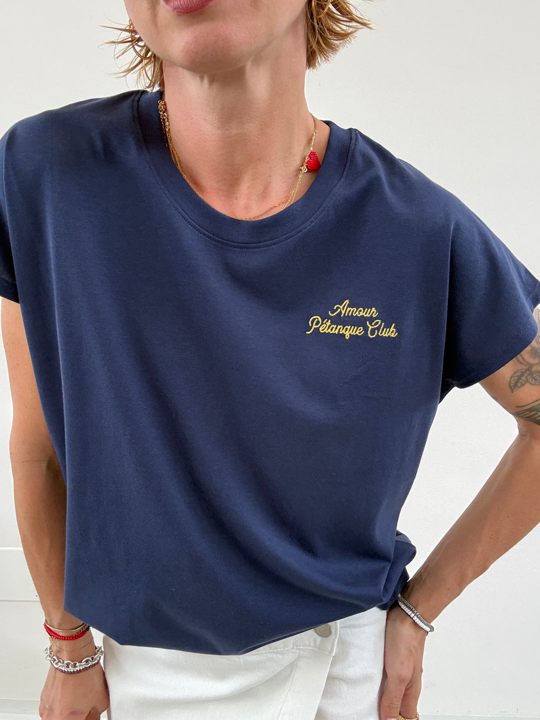 TSHIRT ASTRID PETANQUE BLU