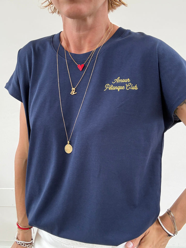 TSHIRT ASTRID PETANQUE BLU