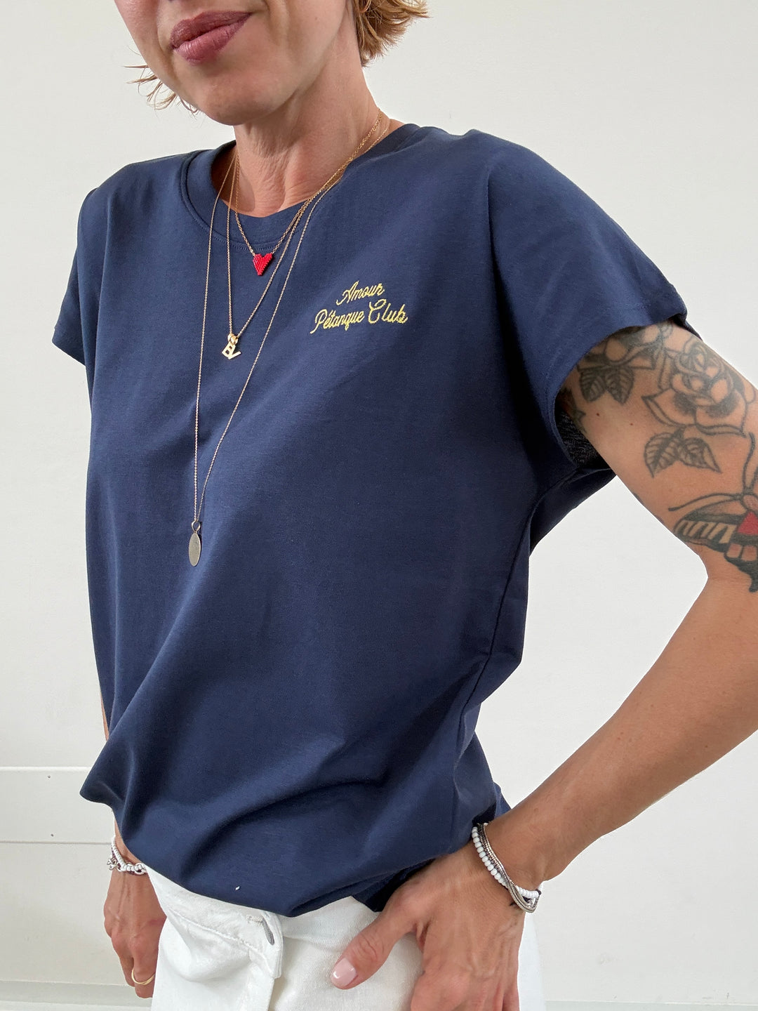 TSHIRT ASTRID PETANQUE BLU