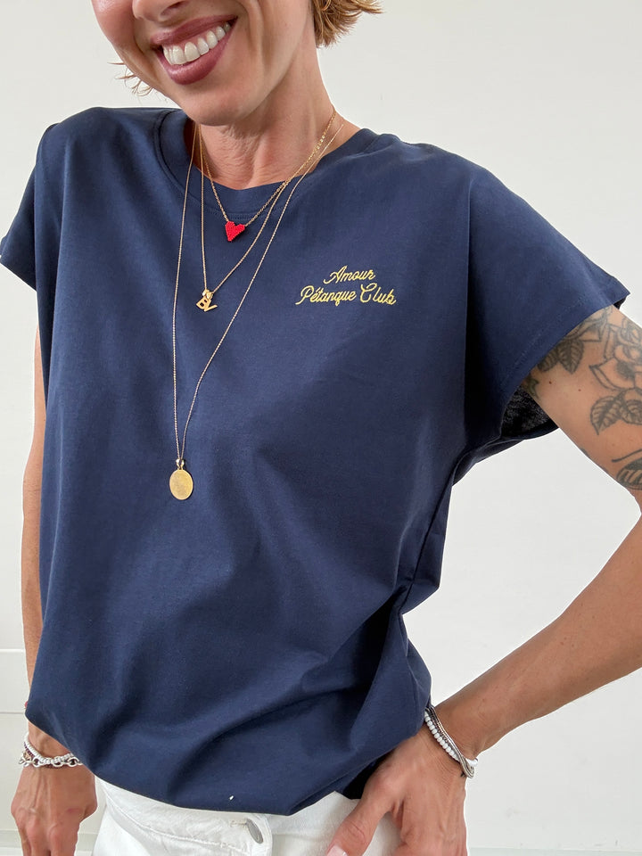 TSHIRT ASTRID PETANQUE BLU