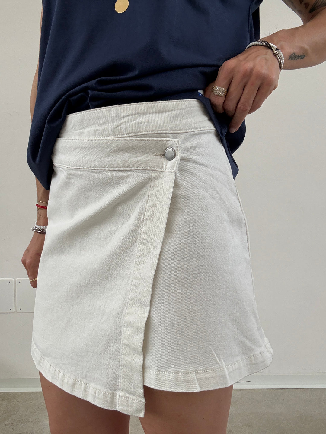 GONNA BELLA DENIM BIANCO