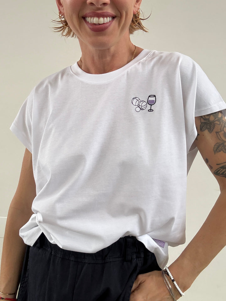 TSHIRT ASTRID GLASS BIANCA