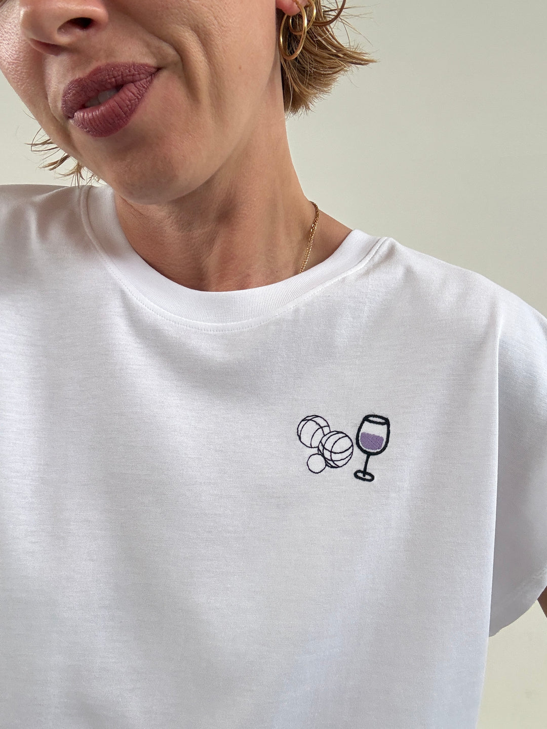 TSHIRT ASTRID GLASS BIANCA