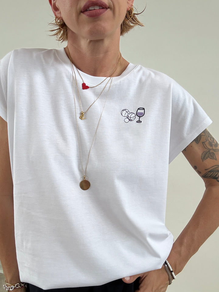 TSHIRT ASTRID GLASS BIANCA