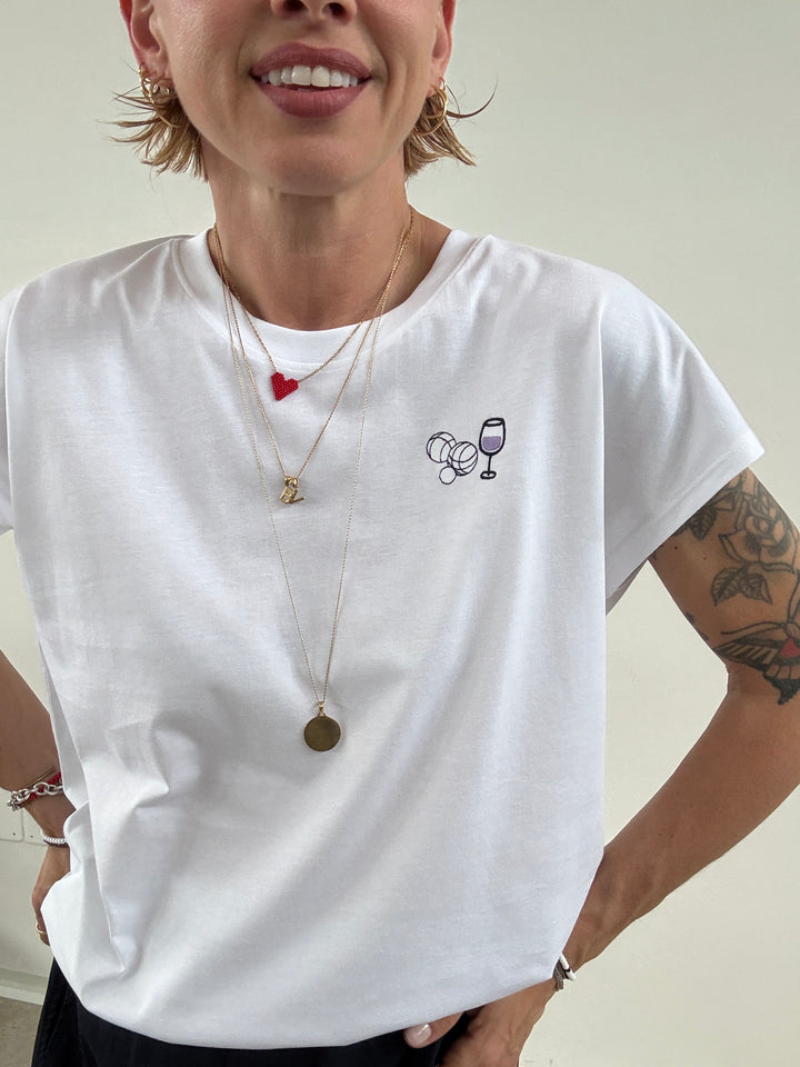 TSHIRT ASTRID GLASS BIANCA