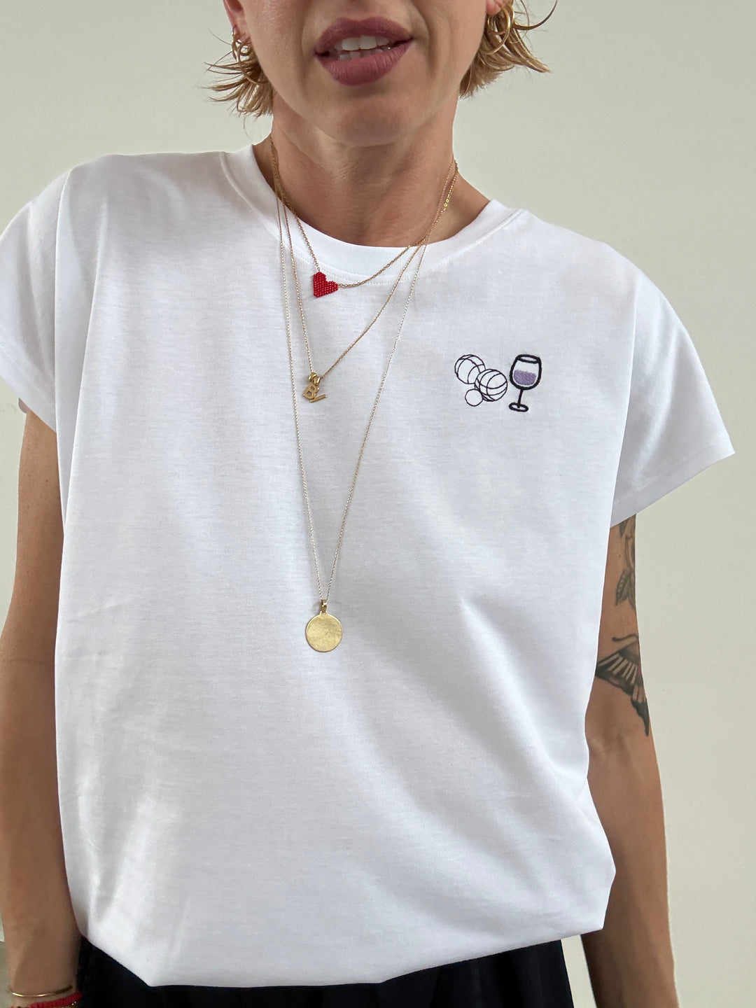 TSHIRT ASTRID GLASS BIANCA