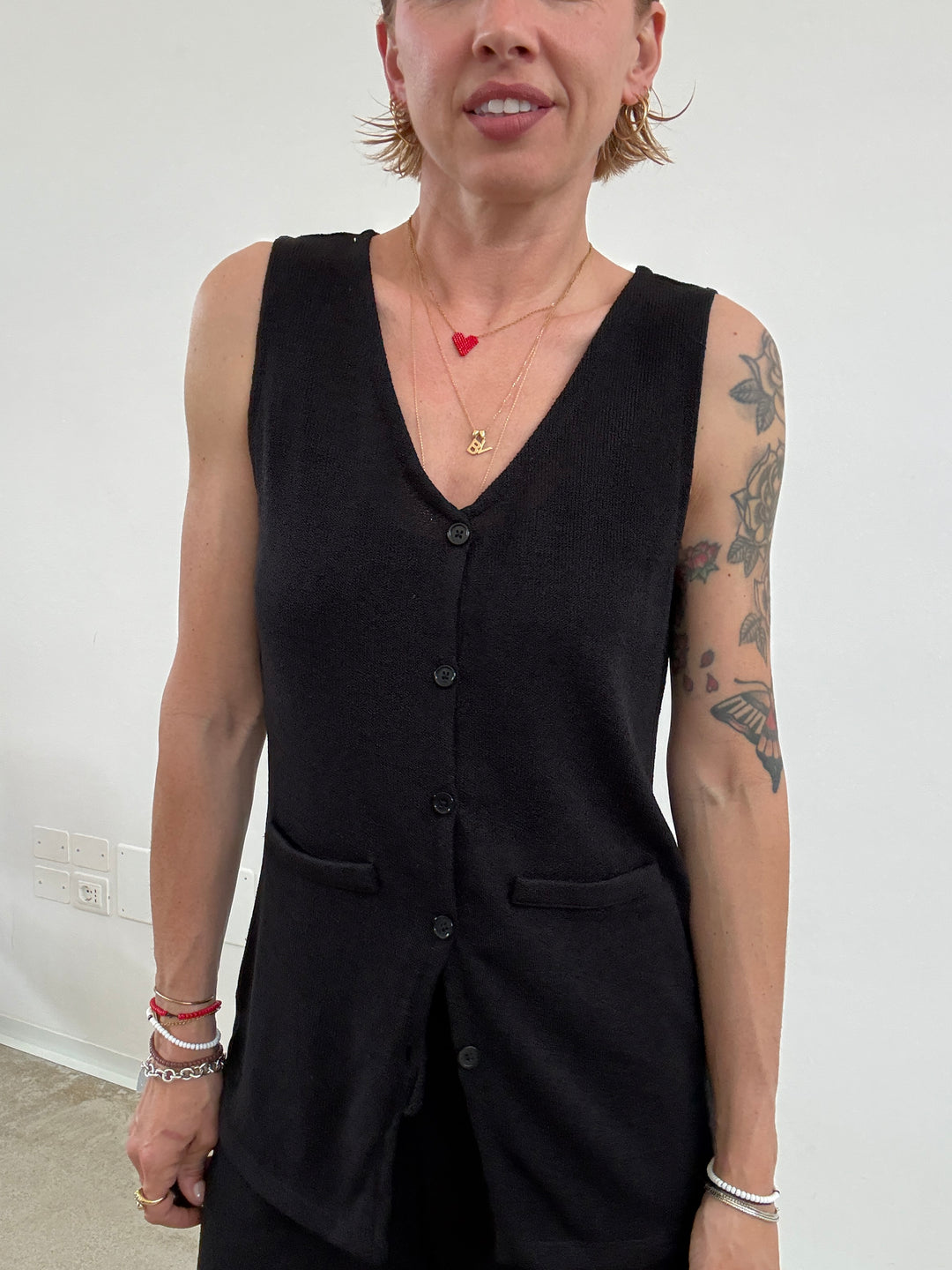 GILET VALERIE NERO