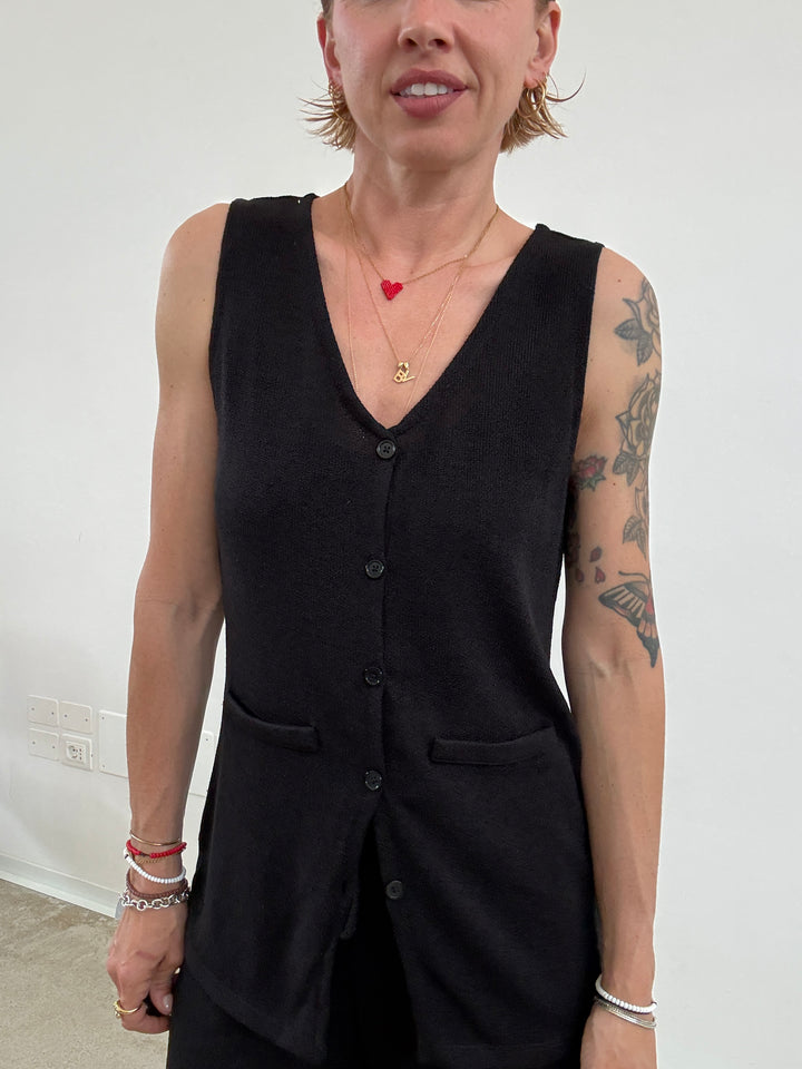 GILET VALERIE NERO