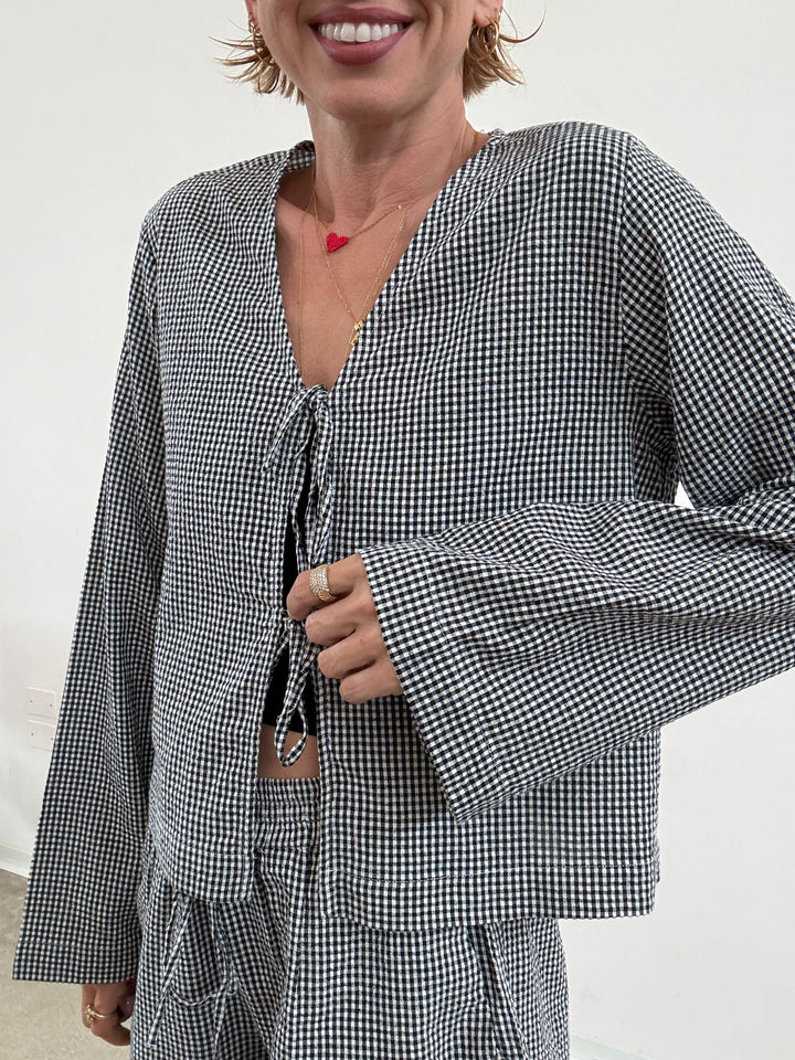 BLUSA ZOE VICHY NERO