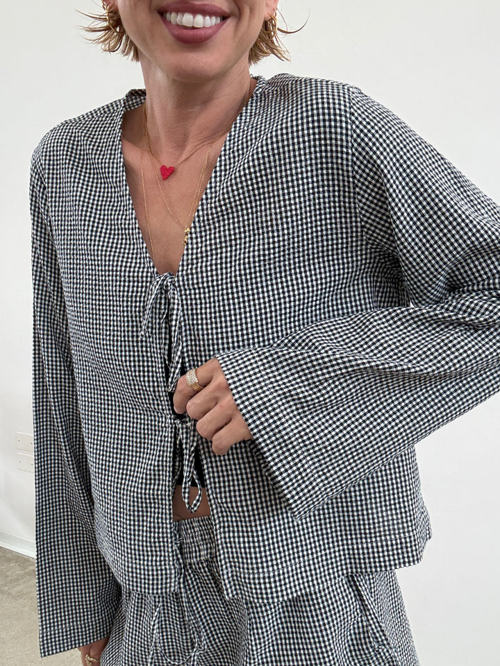 BLUSA ZOE VICHY NERO