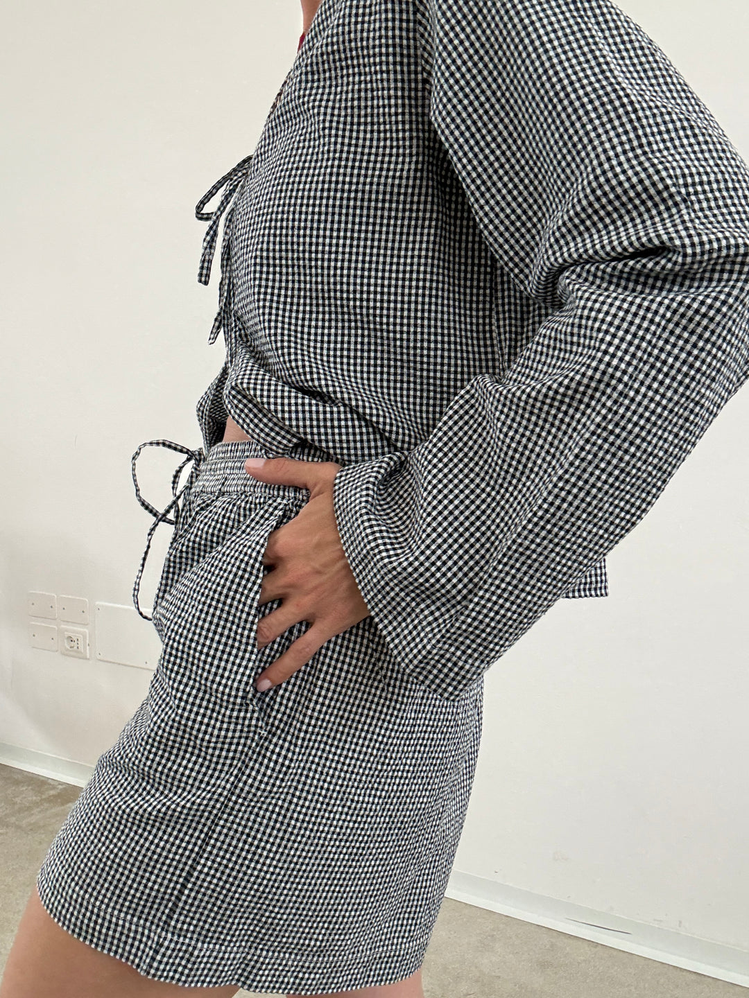 BERMUDA ZOE VICHY NERO