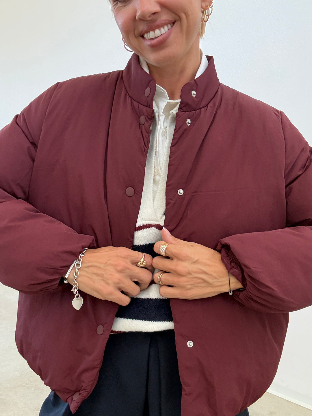 BOMBER ROSALIA BORDEAUX