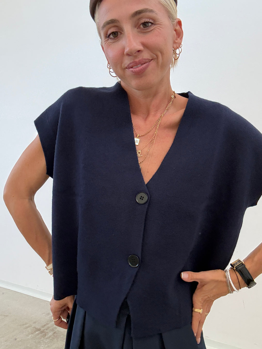 GILET BENNY BLU NOTTE