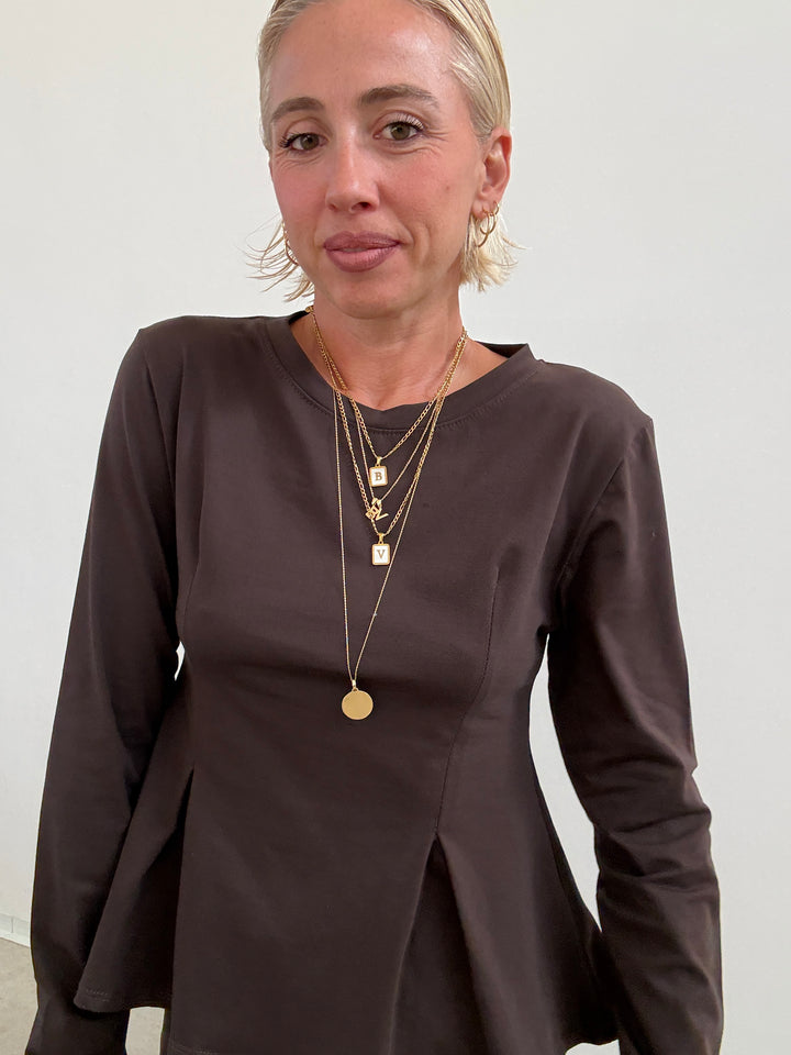 TSHIRT CRIS CIOCCOLATO