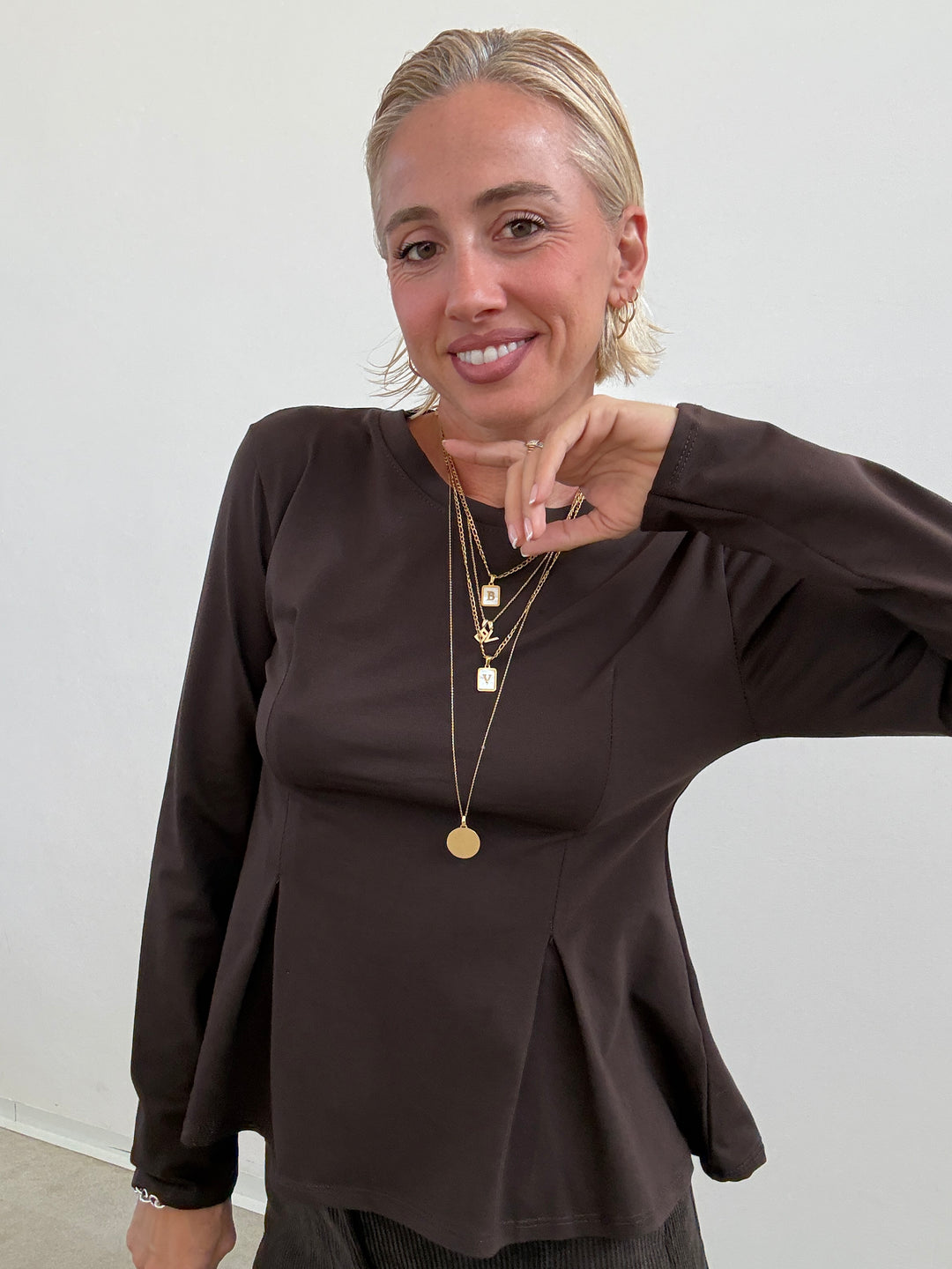TSHIRT CRIS CIOCCOLATO