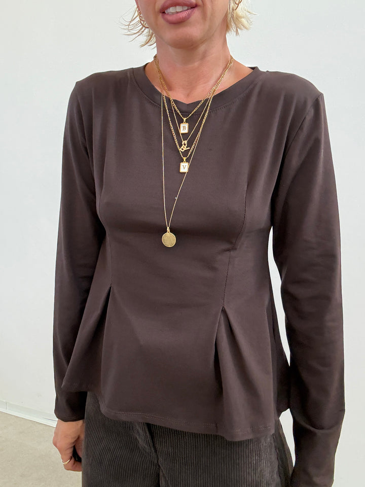 TSHIRT CRIS CIOCCOLATO
