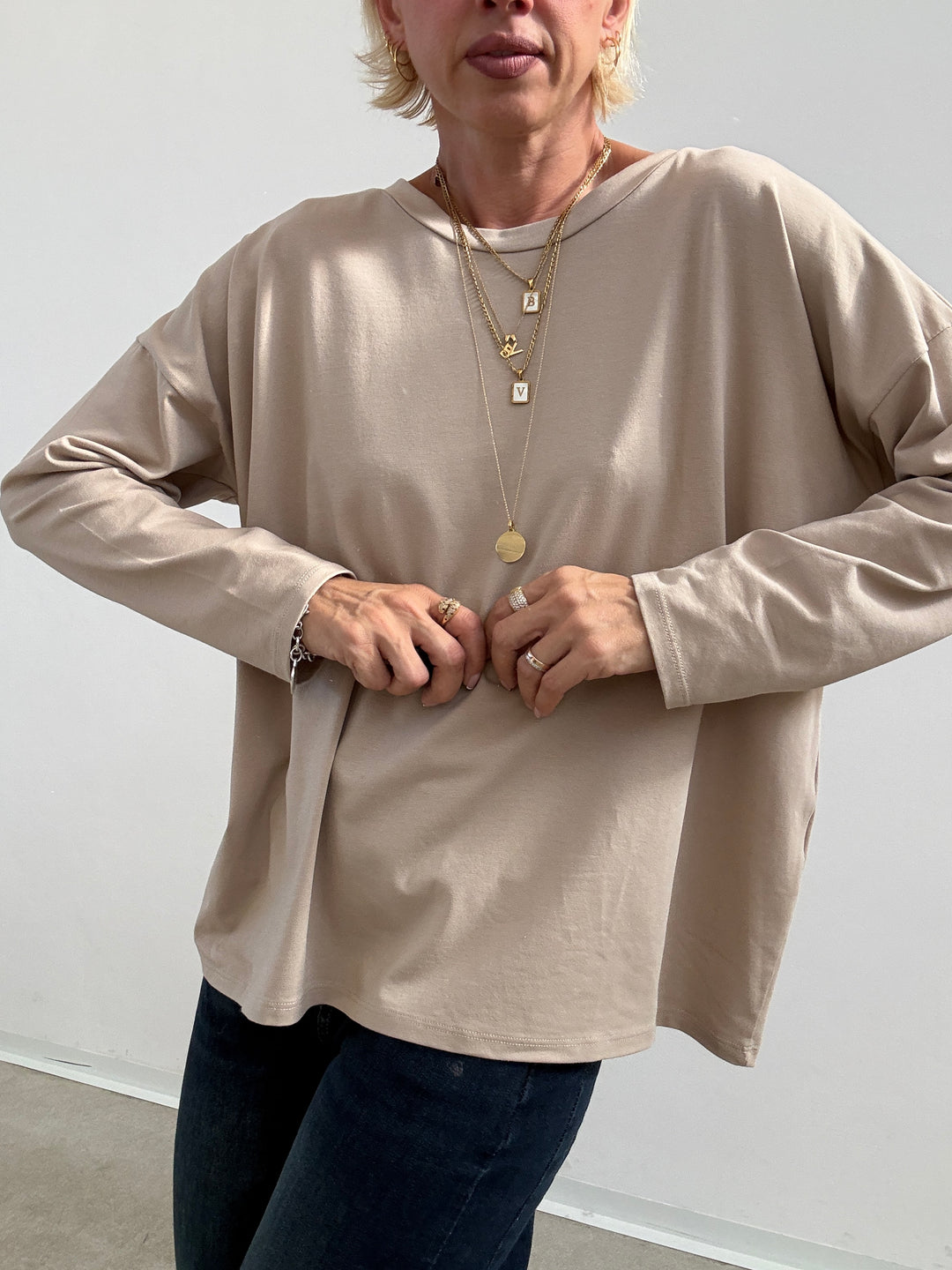 TSHIRT SOFIA BASIC BEIGE