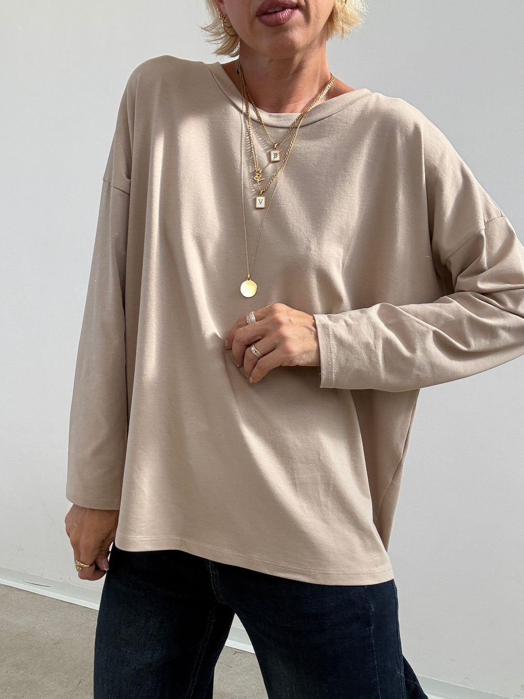 TSHIRT SOFIA BASIC BEIGE